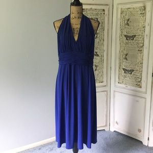 Jones New York Ruched Stretch Empire Waist Dress